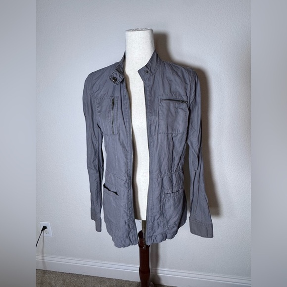 Converse One Star Gothic Military Jacket Women Size L Converse Wind Breaker Coat - Picture 2 of 9